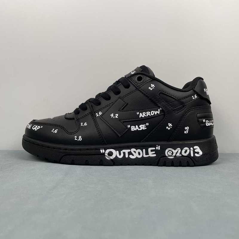 DOff-White c-o Virgil Abloh Out Of Office Low-top Leather Sneakers’OOO‘ 36-47